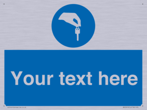 Custom Mandatory Keys Sign